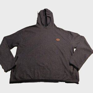 Alaska 1959 The Last Frontier Striped Hoodie Men's 3XL